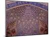 Interior Decorative Mosaic Tiling in the Chaharbach Mosque in Isfahan, Iran-null-Mounted Photographic Print