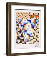 Interior Design Pattern, Plate 2 from 'Inspirations', Published Paris, 1930S (Colour Litho)-Gandy-Framed Giclee Print