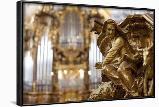 Interior Detail of the Cathedral of St. Stephan, Passau, Bavaria, Germany, Europe-Miles Ertman-Framed Photographic Print