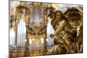 Interior Detail of the Cathedral of St. Stephan, Passau, Bavaria, Germany, Europe-Miles Ertman-Mounted Photographic Print