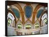 Interior Detail of Tiffany Dome, Marshall Field and Company Building, Chicago, Illinois, USA-null-Framed Stretched Canvas