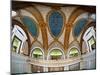 Interior Detail of Tiffany Dome, Marshall Field and Company Building, Chicago, Illinois, USA-null-Mounted Premium Photographic Print