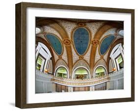 Interior Detail of Tiffany Dome, Marshall Field and Company Building, Chicago, Illinois, USA-null-Framed Photographic Print