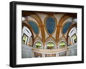 Interior Detail of Tiffany Dome, Marshall Field and Company Building, Chicago, Illinois, USA-null-Framed Photographic Print