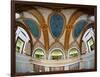 Interior Detail of Tiffany Dome, Marshall Field and Company Building, Chicago, Illinois, USA-null-Framed Photographic Print