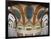 Interior Detail of Tiffany Dome, Marshall Field and Company Building, Chicago, Illinois, USA-null-Framed Photographic Print