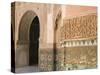 Interior Details, Ali Ben Youssef Madersa Theological College, Marrakech, Morocco-Walter Bibikow-Stretched Canvas