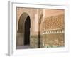 Interior Details, Ali Ben Youssef Madersa Theological College, Marrakech, Morocco-Walter Bibikow-Framed Photographic Print