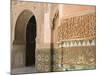 Interior Details, Ali Ben Youssef Madersa Theological College, Marrakech, Morocco-Walter Bibikow-Mounted Photographic Print