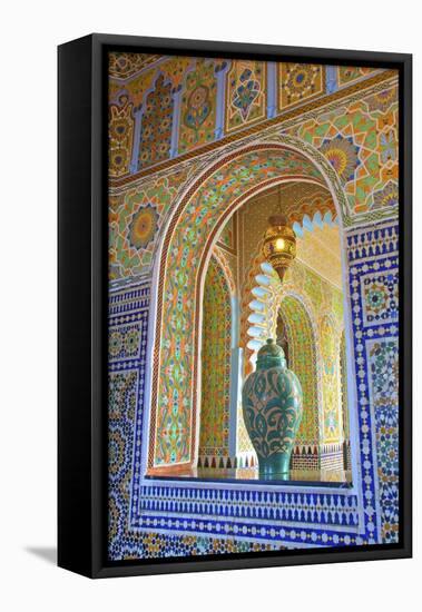 Interior Details of Continental Hotel, Tangier, Morocco, North Africa, Africa-Neil Farrin-Framed Stretched Canvas