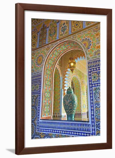 Interior Details of Continental Hotel, Tangier, Morocco, North Africa, Africa-Neil Farrin-Framed Photographic Print