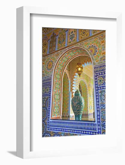 Interior Details of Continental Hotel, Tangier, Morocco, North Africa, Africa-Neil Farrin-Framed Photographic Print