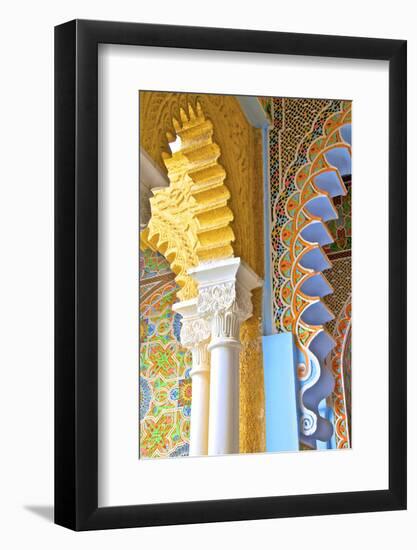 Interior Details of Continental Hotel, Tangier, Morocco, North Africa-Neil Farrin-Framed Photographic Print