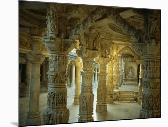 Interior, Dillawara Temple, Mount Abu, Rajasthan State, India-Sassoon Sybil-Mounted Photographic Print