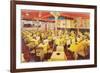 Interior, Dining Area with Palm Columns-null-Framed Premium Giclee Print