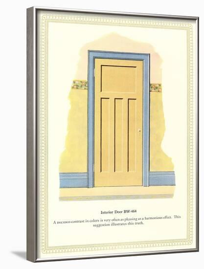 Interior Door and Trim-null-Framed Art Print