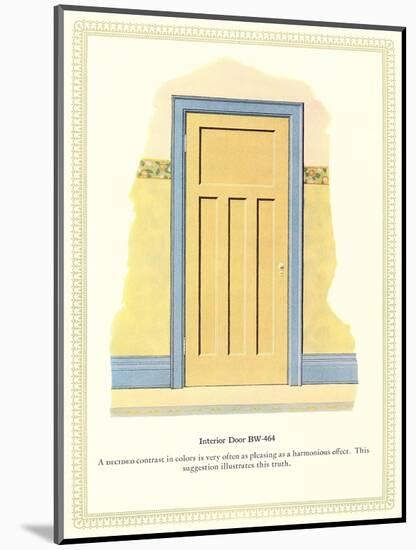 Interior Door and Trim-null-Mounted Art Print