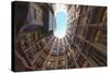 Interior Fish Eye View of La Pedrera (Casa Mila)-James Emmerson-Stretched Canvas