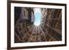 Interior Fish Eye View of La Pedrera (Casa Mila)-James Emmerson-Framed Photographic Print