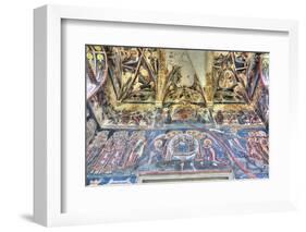 Interior Frescoes, Moldovita Monastery, 1532, Vatra Moldovitei, Suceava County, Romania-Richard Maschmeyer-Framed Photographic Print