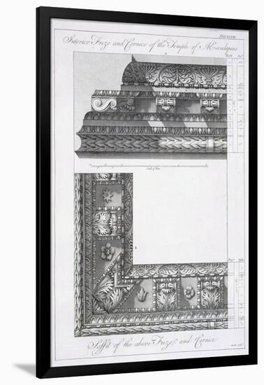 Interior Frieze and Cornice of the Temple of Aesculapius-Robert Adam-Framed Giclee Print