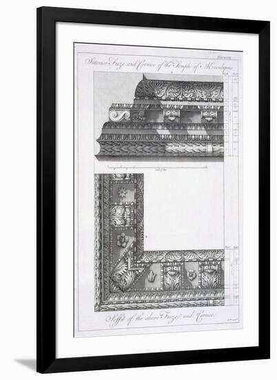 Interior Frieze and Cornice of the Temple of Aesculapius-Robert Adam-Framed Giclee Print