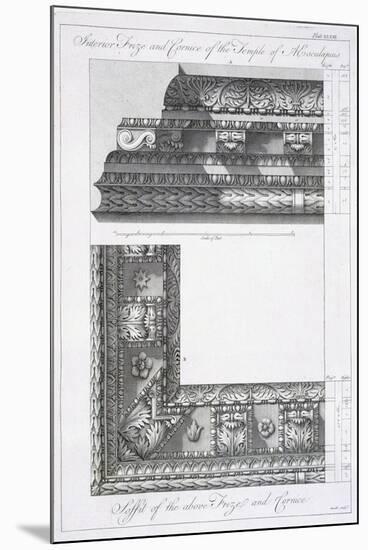 Interior Frieze and Cornice of the Temple of Aesculapius-Robert Adam-Mounted Giclee Print