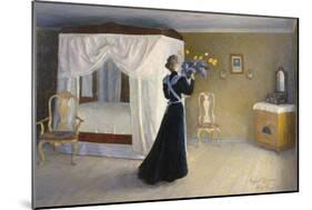 Interior from Mo farm in Ringerike, 1895-Hans Dahl-Mounted Giclee Print