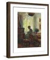 Interior from the artist's home-Michael Ancher-Framed Premium Giclee Print