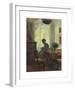 Interior from the artist's home-Michael Ancher-Framed Premium Giclee Print