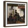 Interior from the Campine (Oil on Canvas)-Jacobs Smits-Framed Giclee Print