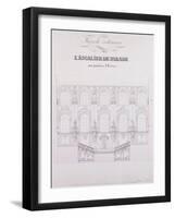 Interior Frontage of the Parade Stairs at the Winter Palace; Facade Interieure De L'Escalier De Par-null-Framed Giclee Print