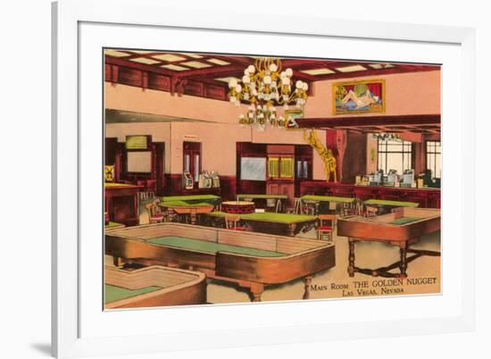 Interior, Golden Nugget, Las Vegas, Nevada-null-Framed Art Print