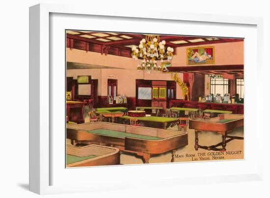 Interior, Golden Nugget, Las Vegas, Nevada-null-Framed Art Print