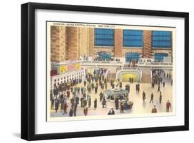 Interior, Grand Central Station, New York City-null-Framed Art Print