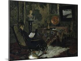 Interior, Grini, 1887 oil on board-Fritz Thaulow-Mounted Giclee Print