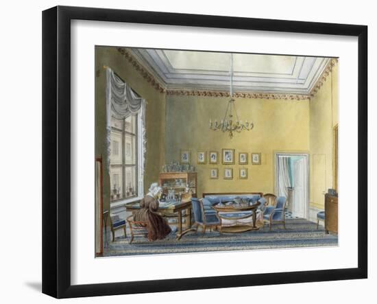 Interior in E Boratynsky's House, Moscow, Russia, 1830S-null-Framed Giclee Print