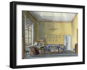 Interior in E Boratynsky's House, Moscow, Russia, 1830S-null-Framed Giclee Print