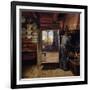 Interior in Seljord, 1890 oil on panel-Fritz Thaulow-Framed Giclee Print