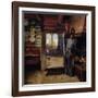 Interior in Seljord, 1890 oil on panel-Fritz Thaulow-Framed Giclee Print