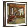 Interior in the House in Chegodayevo Village, 1900s-Olga Nikolayevna Korovina-Framed Giclee Print