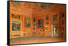 Interior in the Medici Palace-M. Romani-Framed Stretched Canvas