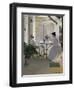 Interior in the Open Air-Ramon Casas Carbo-Framed Art Print