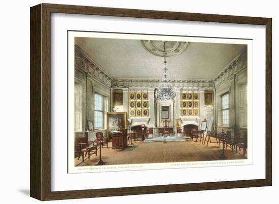 Interior, Independence Hall, Philadelphia, Pennsylvania-null-Framed Art Print