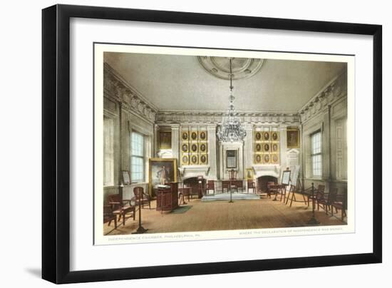 Interior, Independence Hall, Philadelphia, Pennsylvania-null-Framed Art Print