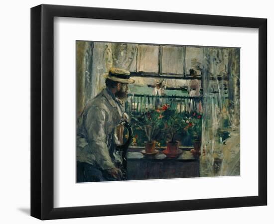 Interior, Isle of Wight,1875. Canvas.-Berthe Morisot-Framed Premium Giclee Print