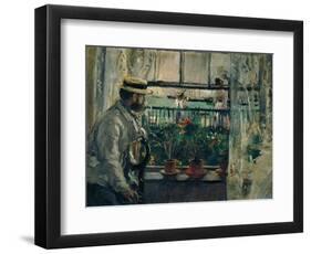 Interior, Isle of Wight,1875. Canvas.-Berthe Morisot-Framed Premium Giclee Print