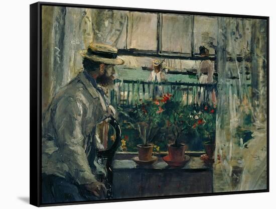 Interior, Isle of Wight,1875. Canvas.-Berthe Morisot-Framed Stretched Canvas