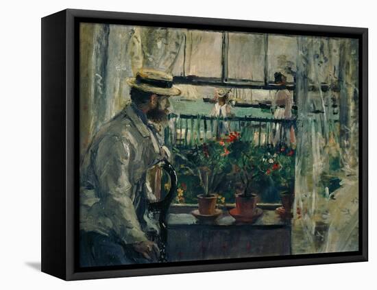 Interior, Isle of Wight,1875. Canvas.-Berthe Morisot-Framed Stretched Canvas