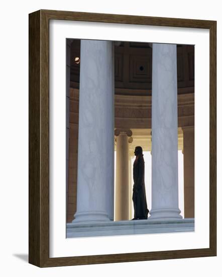 Interior, Jefferson Memorial, Washington D.C., United Staes of America (U.S.A.), North America-James Green-Framed Photographic Print